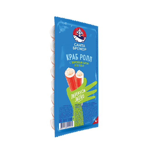 Crab sticks "Crab roll" imitation with cheese and herbs pasteurized chilled 180 g